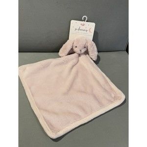 New So Dreamy Pink Mauve Bunny Baby Security Blanket Lovey Embroi…